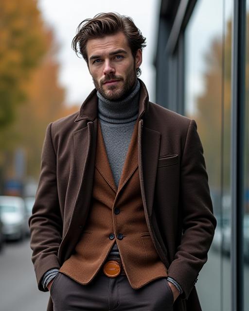 Seasonal men's fashion showcase